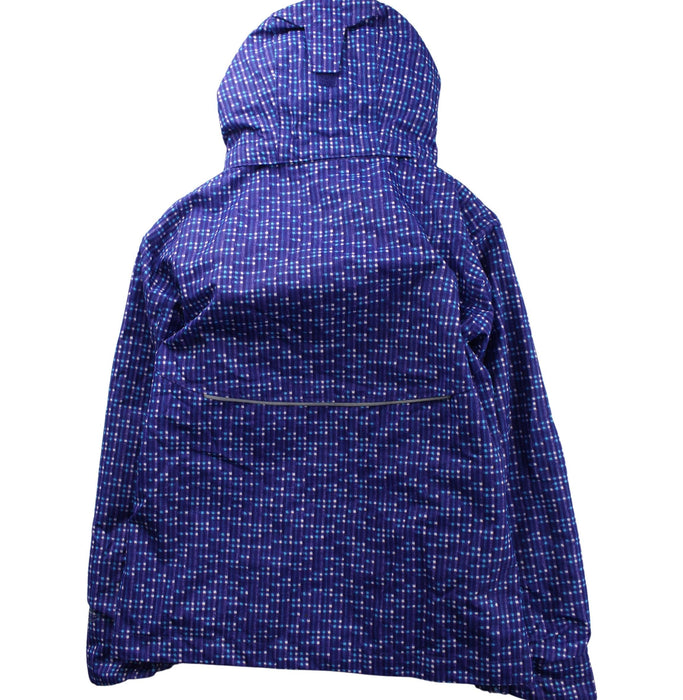 A Blue Lightweight Jackets from Columbia in size 7Y for boy. (Back View)