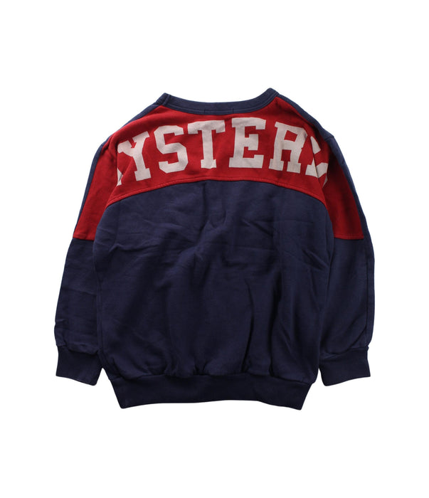 A Blue Crewneck Sweatshirts from Hysteric Mini in size 7Y for boy. (Back View)