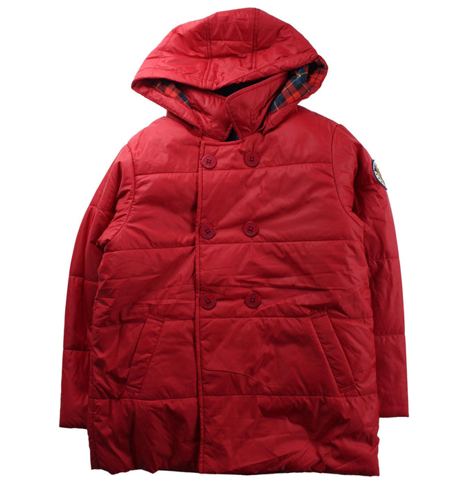 A Red Puffer/Quilted Coats & Outerwear from Miki House in size 7Y for neutral. (Front View)