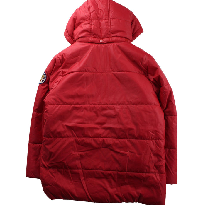 A Red Puffer/Quilted Coats & Outerwear from Miki House in size 7Y for neutral. (Back View)