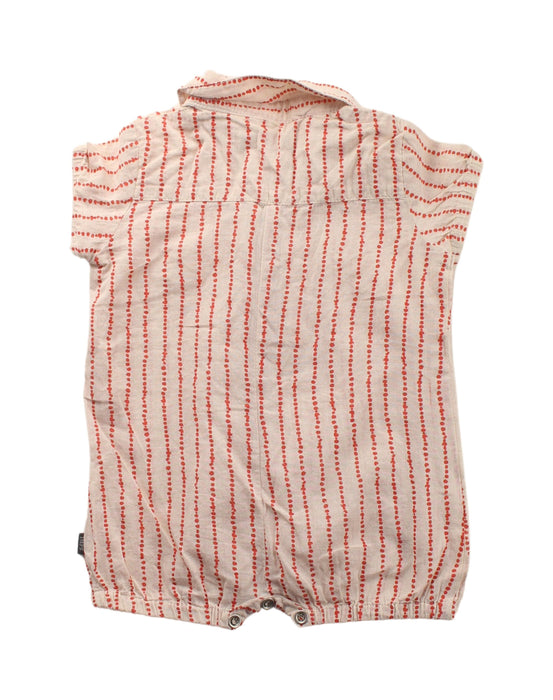 A Red Short Sleeve Rompers from Imps & Elfs in size 0-3M for girl. (Back View)