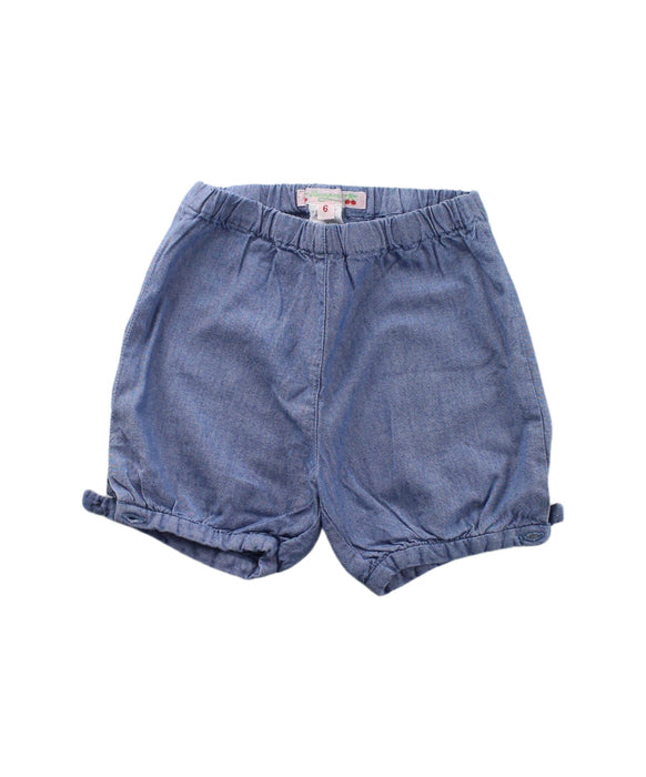 A Blue Shorts from Bonpoint in size 3-6M for girl. (Front View)