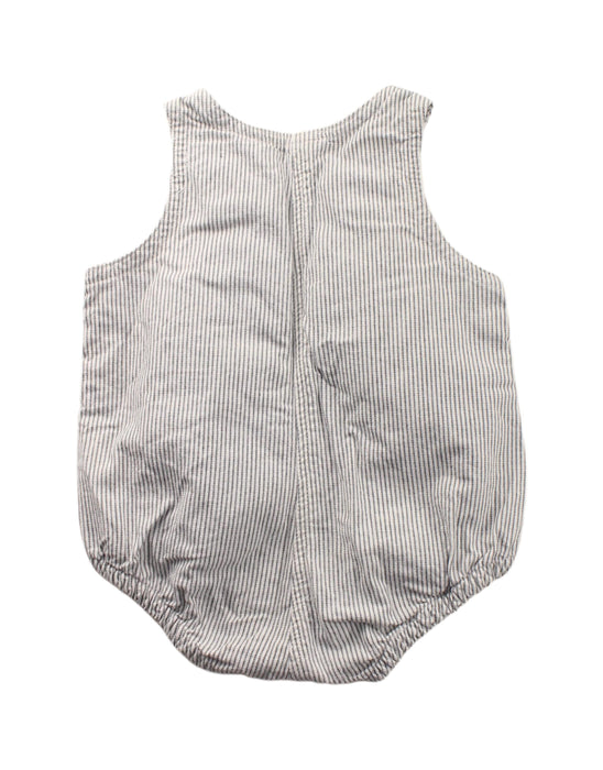 A Grey Overall Shorts from Seed in size 3-6M for neutral. (Back View)