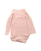 A Pink Long Sleeve Bodysuits from Petit Bateau in size 6-12M for girl. (Back View)