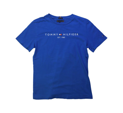 A Blue Short Sleeve T Shirts from Tommy Hilfiger in size 14Y for boy. (Front View)