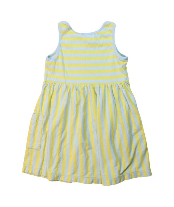 A Yellow Sleeveless Dresses from Hanna Andersson in size 5T for girl. (Back View)