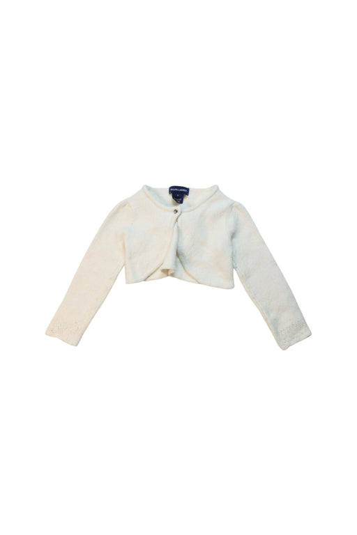 A Ivory Cardigans from Ralph Lauren in size 6T for girl. (Front View)