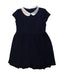 A Navy Short Sleeve Dresses from Polo Ralph Lauren in size 6T for girl. (Front View)