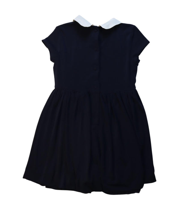 A Navy Short Sleeve Dresses from Polo Ralph Lauren in size 6T for girl. (Back View)