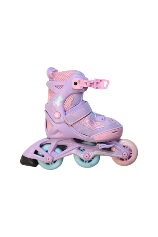 A Multicolour Scooters Rollerblades & Skateboards from Oxelo in size 4T for girl. (Front View)