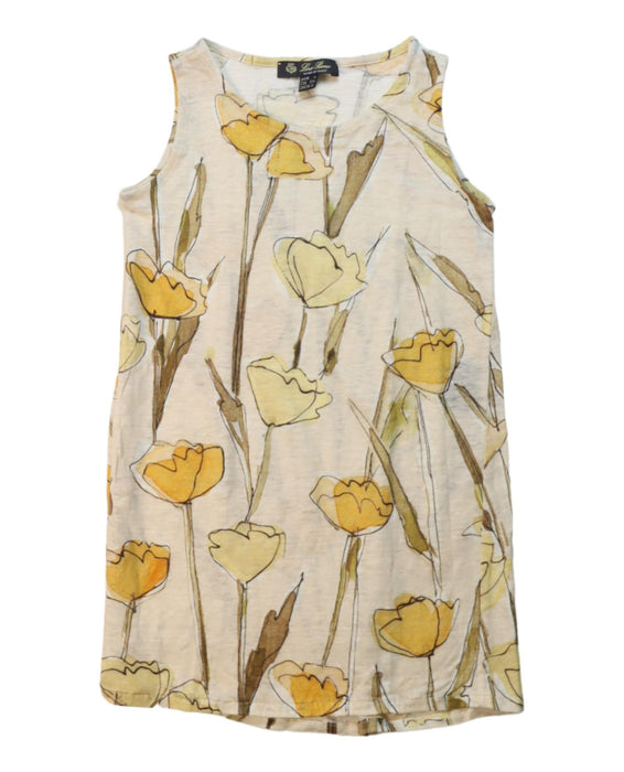 A Multicolour Sleeveless Dresses from Loro Piana in size 4T for girl. (Front View)