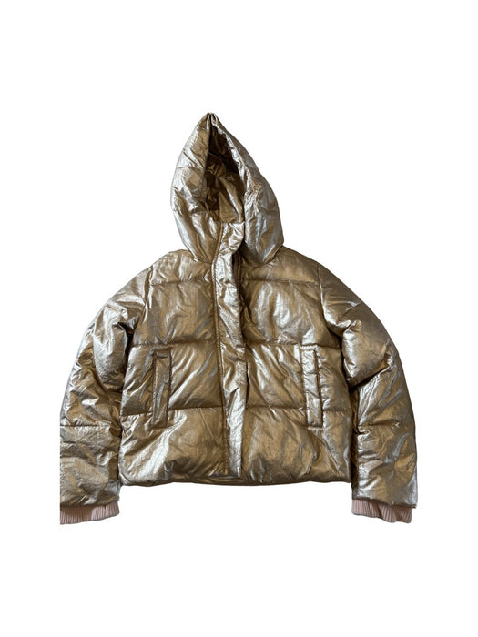 A Gold Puffer/Quilted Coats & Outerwear from Crewcuts in size 10Y for girl. (Front View)