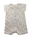 A White Short Sleeve Rompers from Petit Bateau in size 3-6M for boy. (Back View)