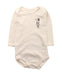 A White Long Sleeve Bodysuits from Petit Bateau in size 6-12M for neutral. (Front View)