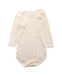 A White Long Sleeve Bodysuits from Petit Bateau in size 6-12M for neutral. (Back View)