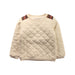 A White Crewneck Sweatshirts from Les Enfantines in size 3T for boy. (Front View)