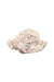A White Sun Hats from Petit Bateau in size 3-6M for girl. (Back View)