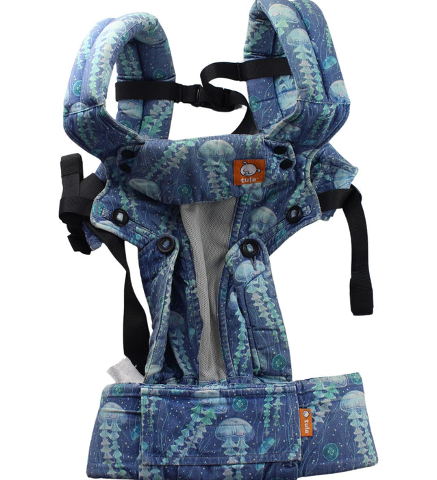 A Blue Baby Carriers from Tula in size O/S for neutral. (Front View)