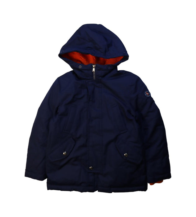 A Navy Puffer/Quilted Jackets from Polo Ralph Lauren in size 6T for boy. (Front View)