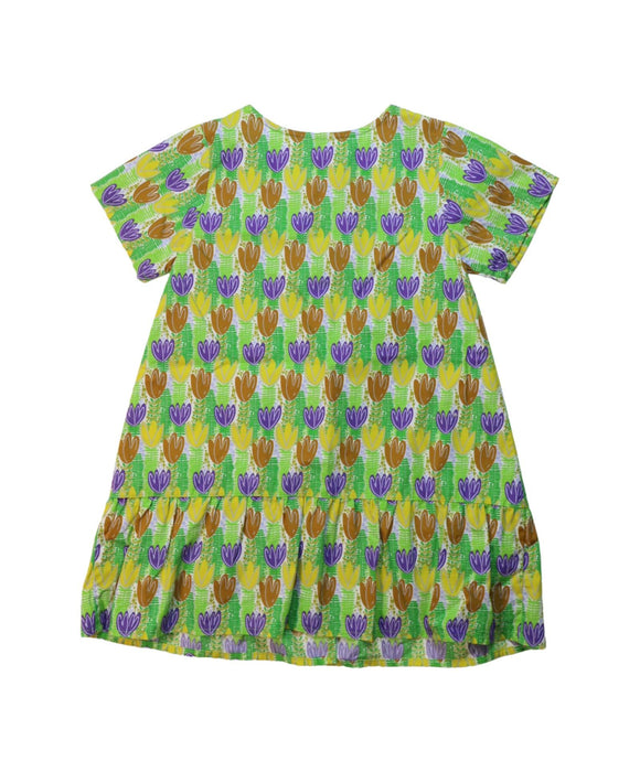 A Multicolour Short Sleeve Dresses from Jim Thompson in size 5T for girl. (Back View)