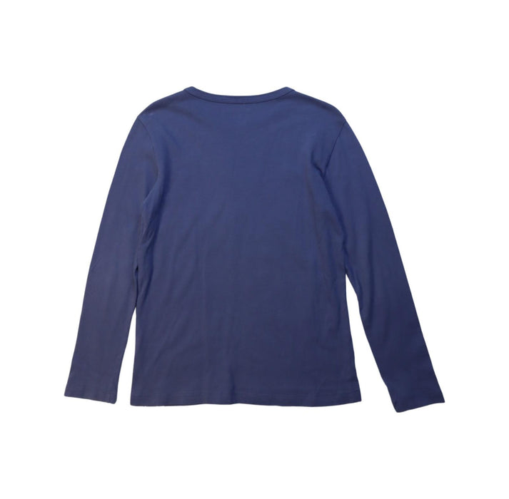 A Navy Long Sleeve T Shirts from Crewcuts in size 6T for boy. (Back View)