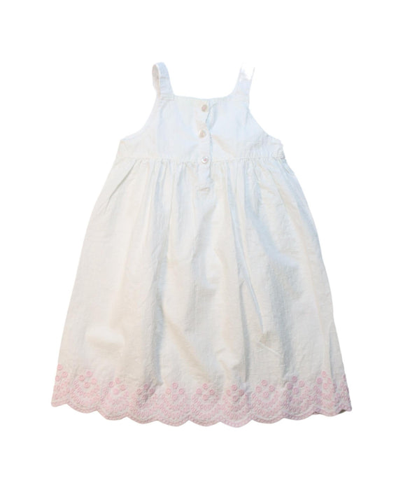 A White Sleeveless Dresses from The Little White Company in size 12-18M for girl. (Front View)