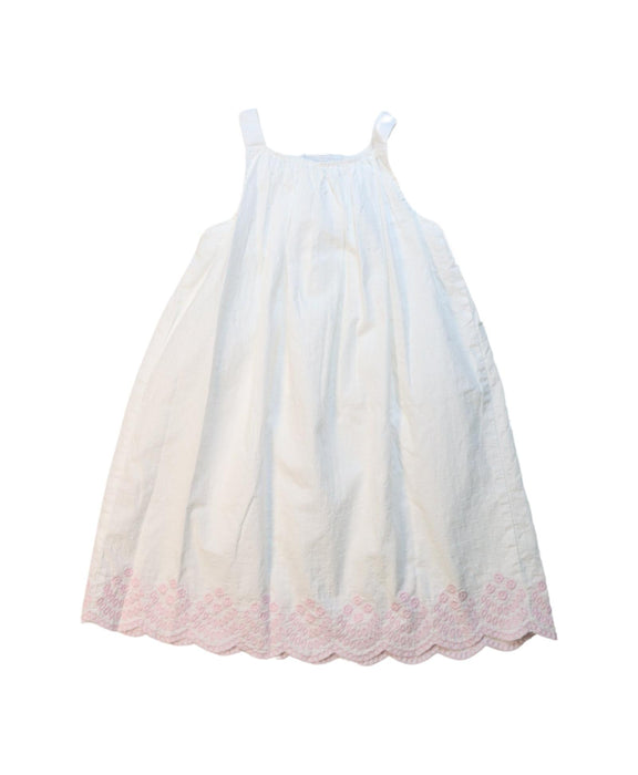 A White Sleeveless Dresses from The Little White Company in size 12-18M for girl. (Back View)