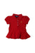 A Red Short Sleeve Polos from Polo Ralph Lauren in size 2T for girl. (Front View)