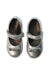 A Silver Flats from Moschino in size 12-18M for girl. (Back View)