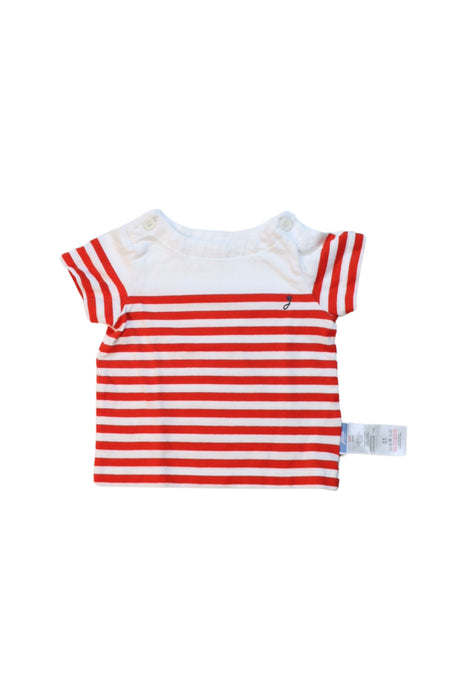 A Red Short Sleeve T Shirts from Jacadi in size 3-6M for boy. (Front View)