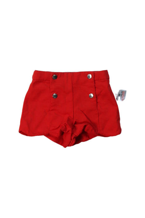 A Red Shorts from Jacadi in size 3-6M for girl. (Front View)