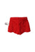 A Red Shorts from Jacadi in size 3-6M for girl. (Back View)