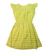 A Yellow Sleeveless Dresses from Velveteen in size 8Y for girl. (Back View)