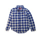 A Blue Long Sleeve Shirts from Joules in size 7Y for boy. (Front View)