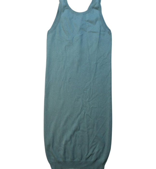 A Green Sleeveless Dresses from Excuse My French in size 10Y for girl. (Back View)