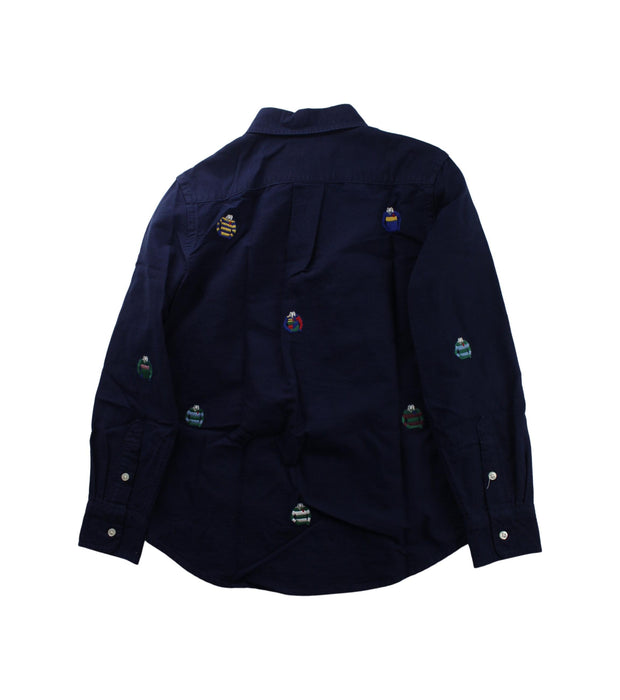 A Blue Long Sleeve Shirts from Ralph Lauren in size 8Y for boy. (Back View)