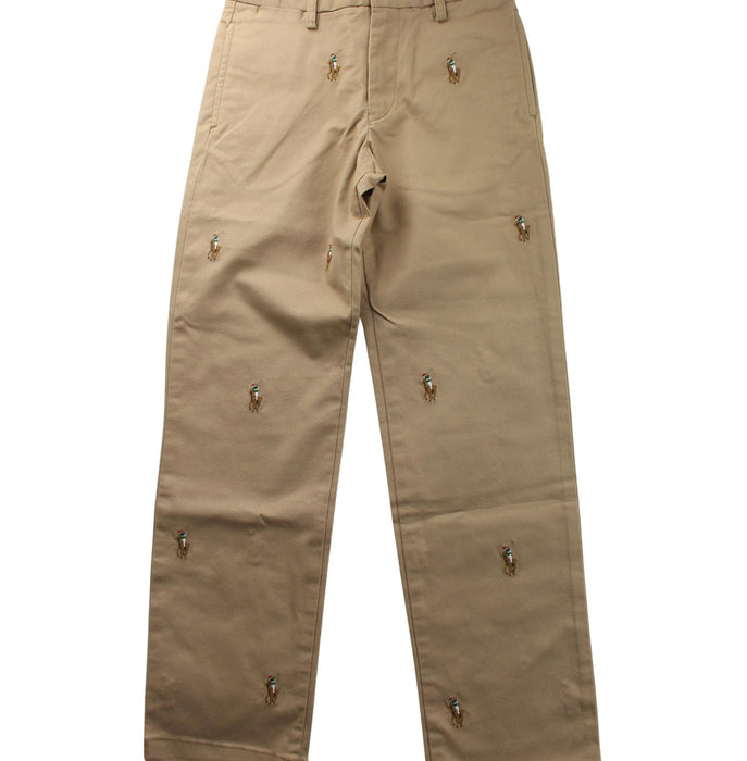 A Beige Casual Pants from Polo Ralph Lauren in size 7Y for boy. (Front View)