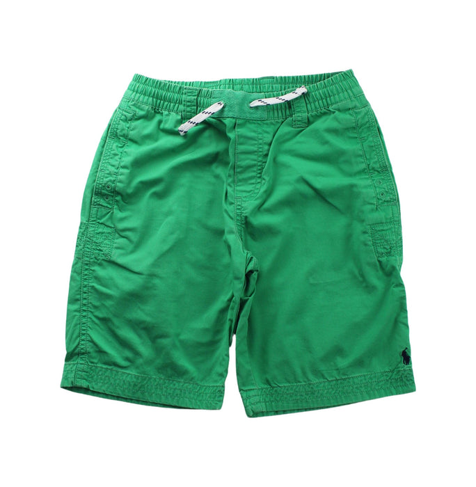 A Green Shorts from Polo Ralph Lauren in size 7Y for boy. (Front View)