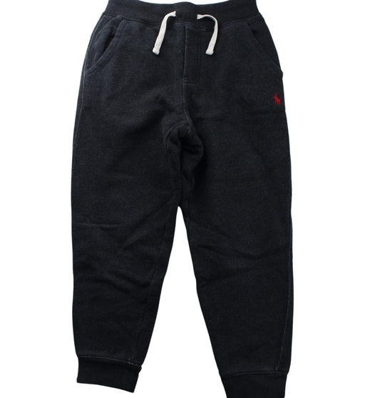 A Grey Sweatpants from Polo Ralph Lauren in size 7Y for boy. (Front View)