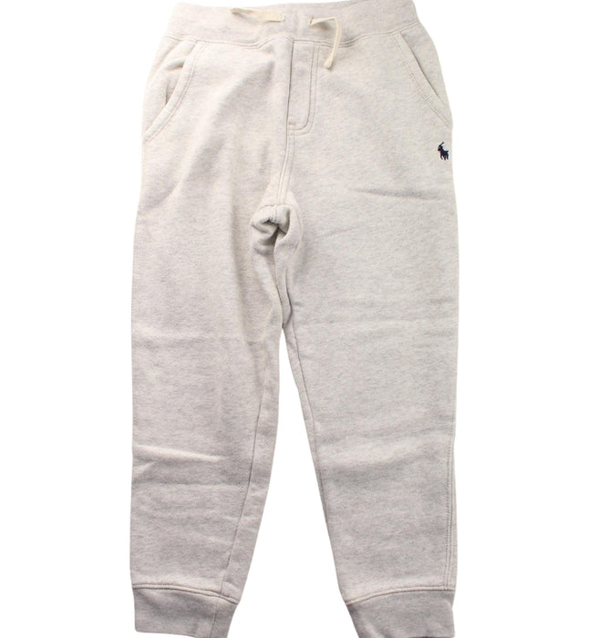 A White Sweatpants from Polo Ralph Lauren in size 7Y for boy. (Front View)