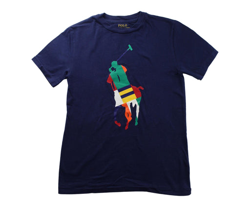 A Blue Short Sleeve T Shirts from Polo Ralph Lauren in size 8Y for boy. (Front View)