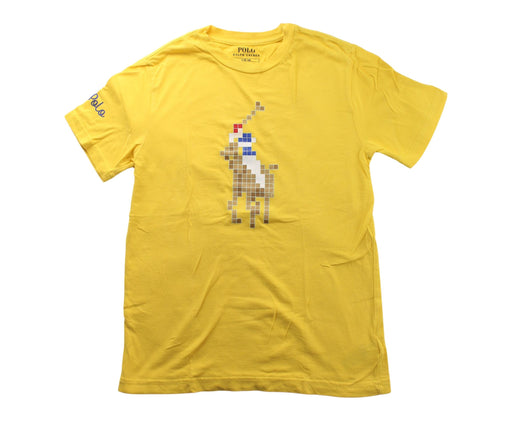 A Yellow Short Sleeve T Shirts from Polo Ralph Lauren in size 8Y for boy. (Front View)