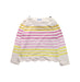 A White Long Sleeve T Shirts from Jacadi in size 4T for girl. (Front View)