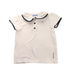 A White Short Sleeve Polos from Jacadi in size 4T for girl. (Front View)