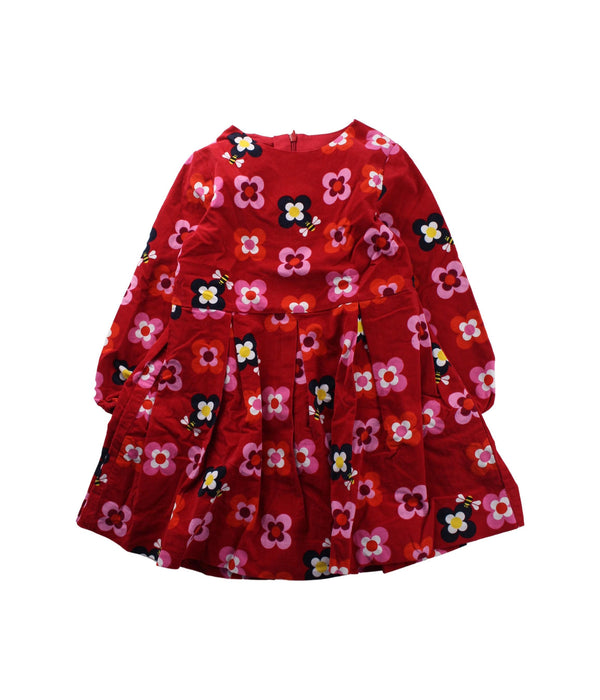 A Red Long Sleeve Dresses from Jacadi in size 4T for girl. (Front View)