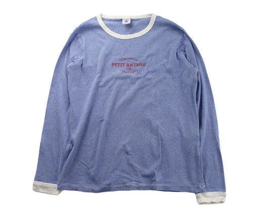 A Blue Pyjama Sets from Petit Bateau in size 12Y for girl. (Front View)