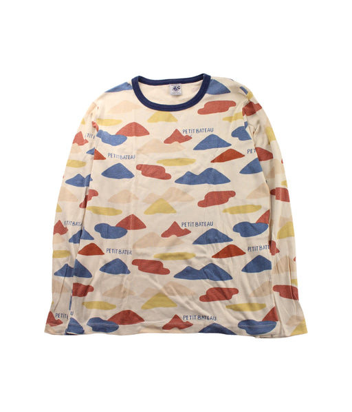 A Beige Pyjama Sets from Petit Bateau in size 12Y for girl. (Front View)