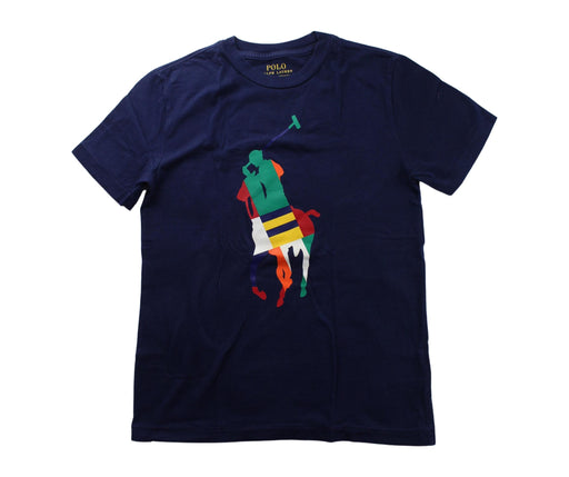 A Blue Short Sleeve T Shirts from Polo Ralph Lauren in size 8Y for boy. (Front View)