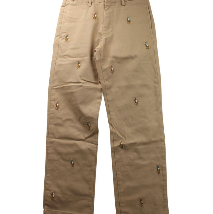 A Beige Casual Pants from Polo Ralph Lauren in size 8Y for boy. (Front View)