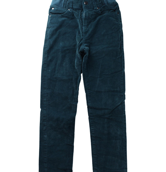 A Teal Casual Pants from Jacadi in size 8Y for boy. (Front View)